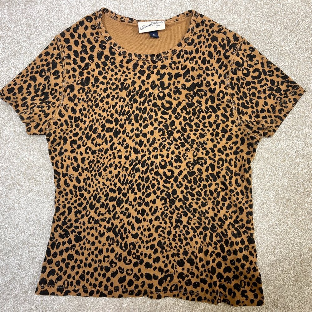 Women's Univeral Thread Medium Leopard Print Top